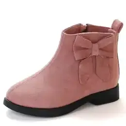 JGSHOWKITO Girls Bow-Knot Ankle Boots