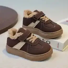 2026 Kids Winter Warm Footwear / Fleece Sneakers