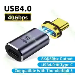 USB4.0 40Gbps magnetic USB-C to USB-C adapter