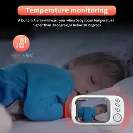 Cdycam New 3.5 inch Wireless Video Baby Monitor Night Vision Temperature Monitoring 2 Way Audio Talk Baby Nanny Security Camera product image