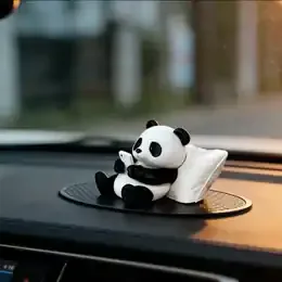 Panda sculpture ornament