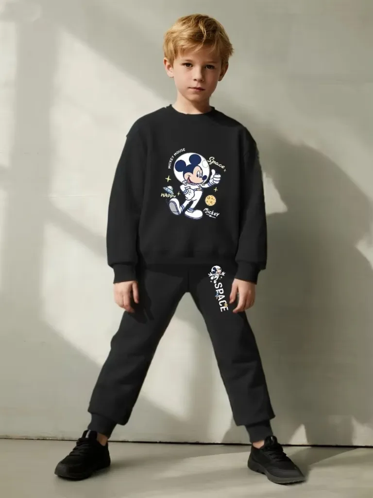 Kids Cartoon Sweatshirt & Sweatpants Set – 2-Piece Boys Tracksuit product image