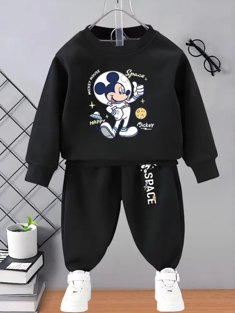 Kids Cartoon Sweatshirt & Sweatpants Set – 2-Piece Boys Tracksuit product image