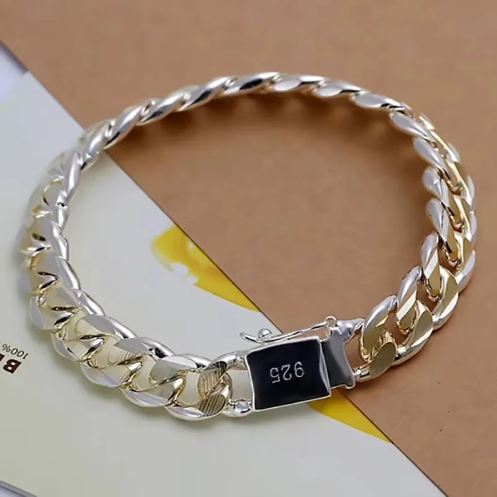 925 Sterling Silver Noble Chain Bracelet