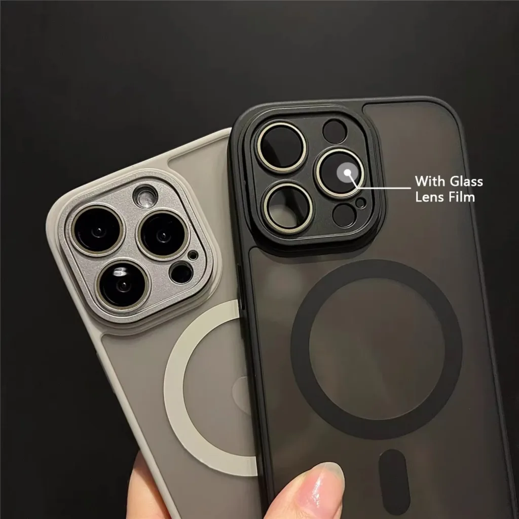Luxury Matte Armor MagSafe Magnetic iPhone Case product image