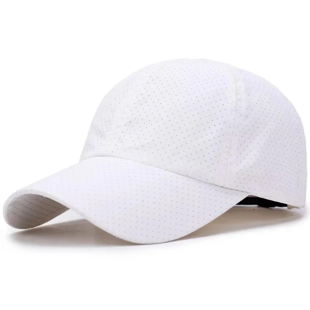 Breathable perforated mesh baseball cap