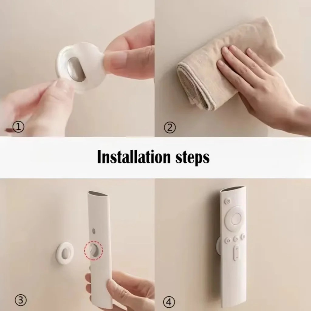 3pcs No-Drill Magnetic Remote Holder product image