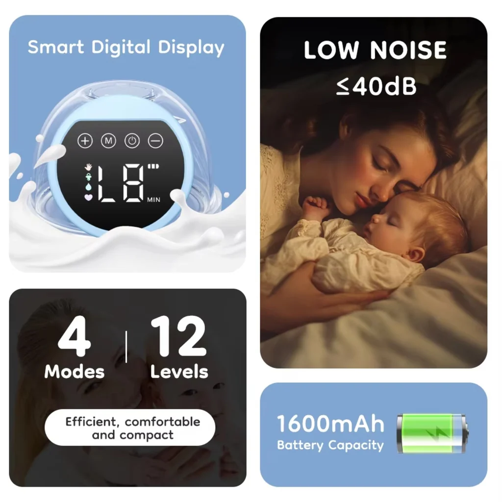 Wearable Electric Breast Pump – Hands-Free Portable product image