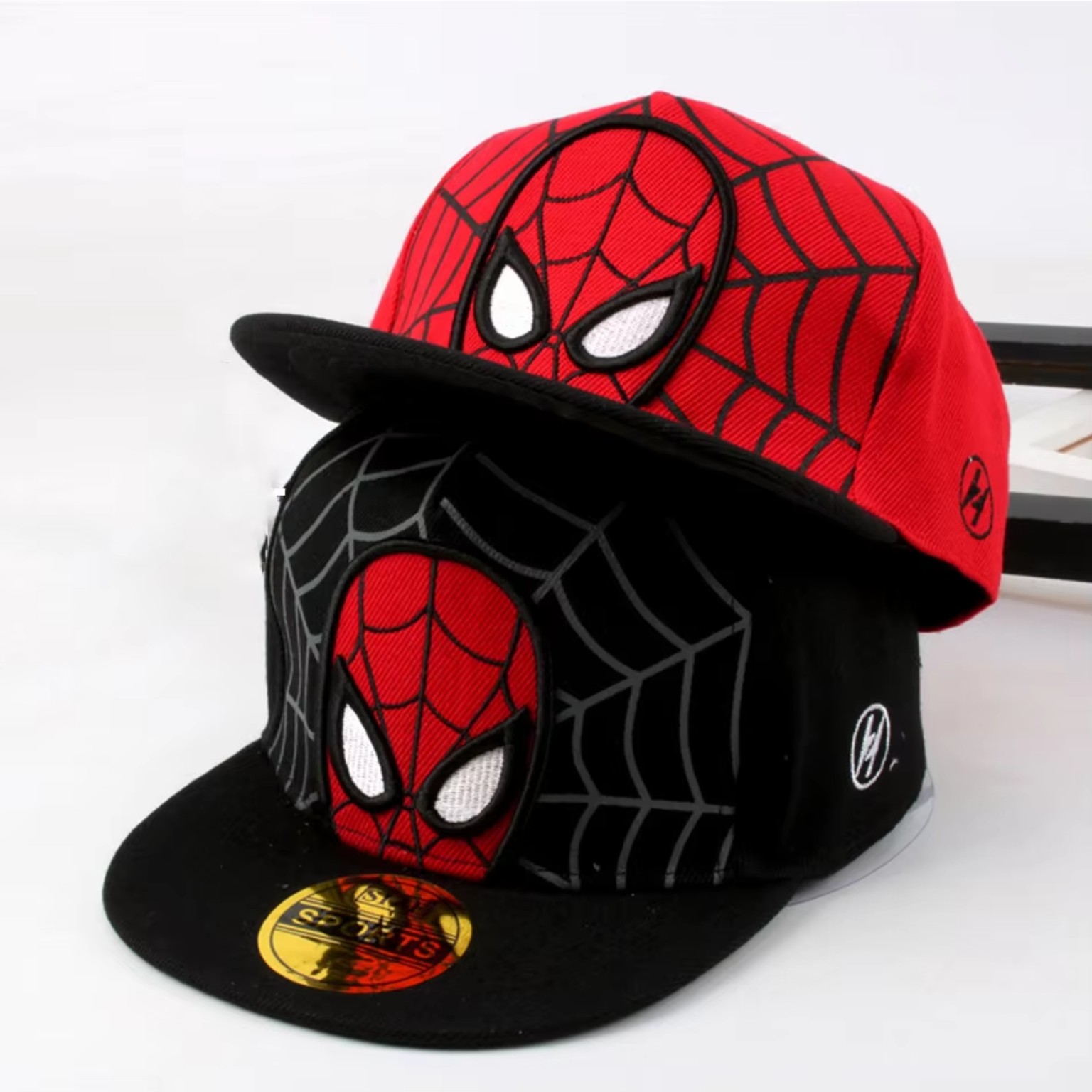 2026 HotAnime Cartoon Spiderman Hats for Kids