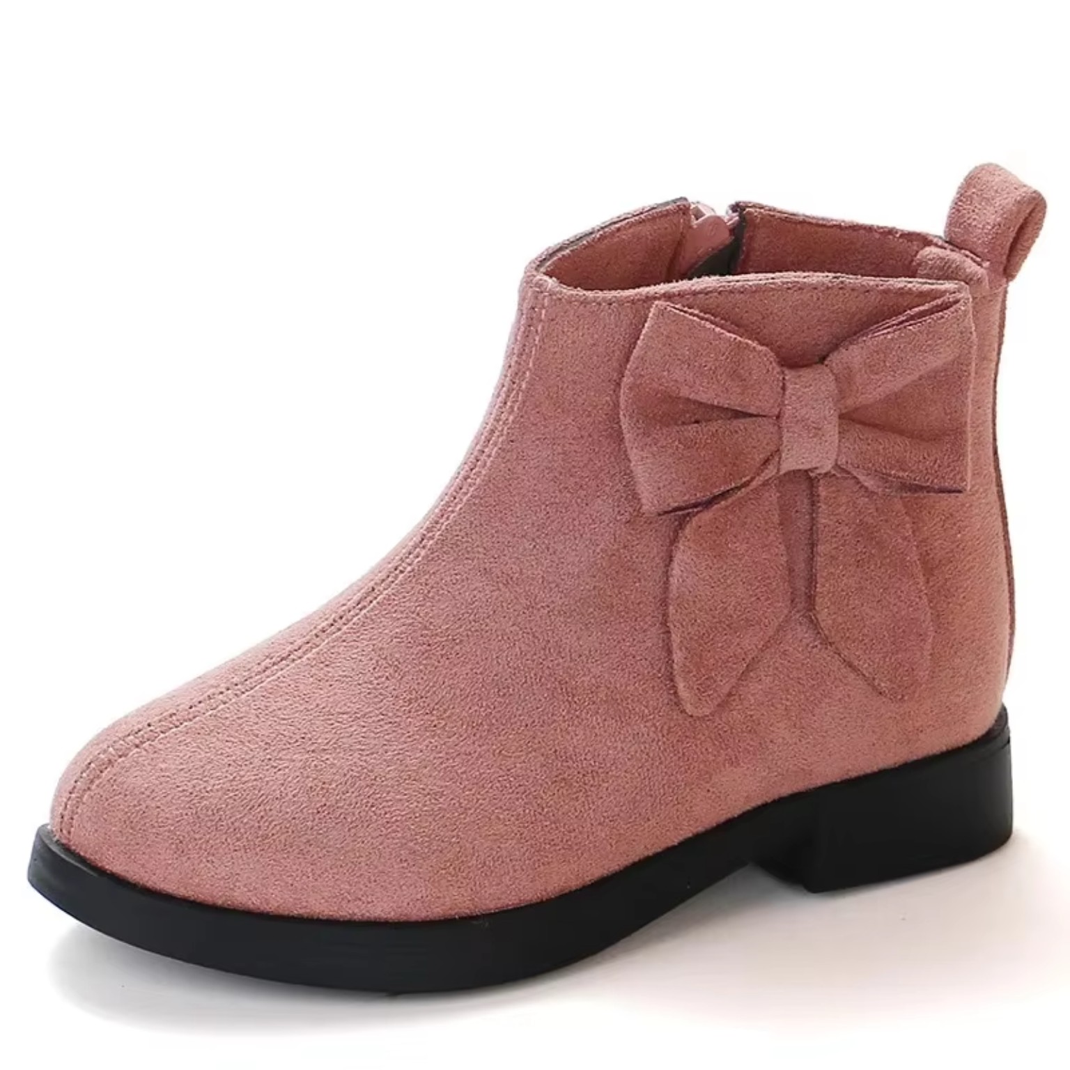 JGSHOWKITO Girls Bow-Knot Ankle Boots