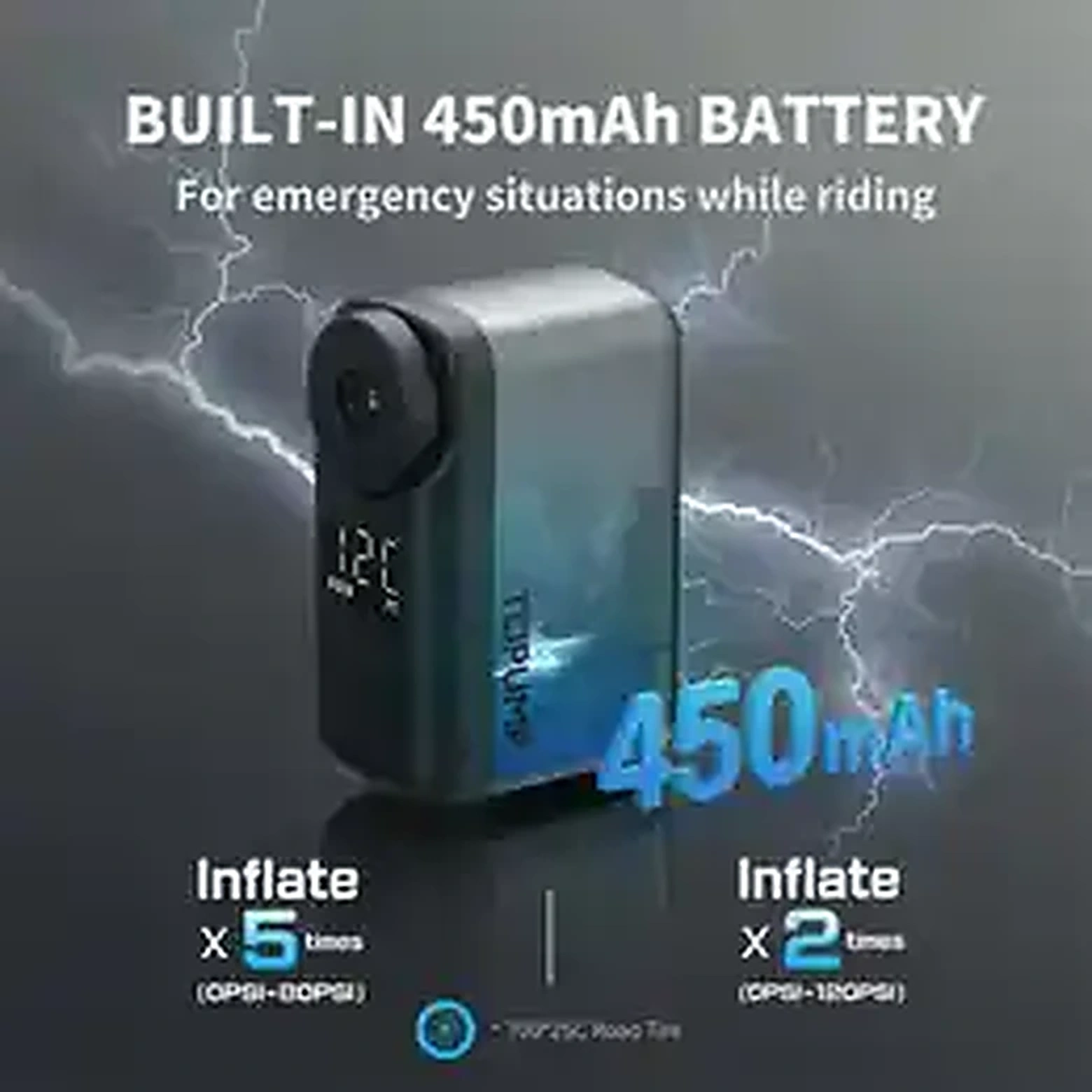 TOPUMP TB2 PRO Mini Portable Electric Pump