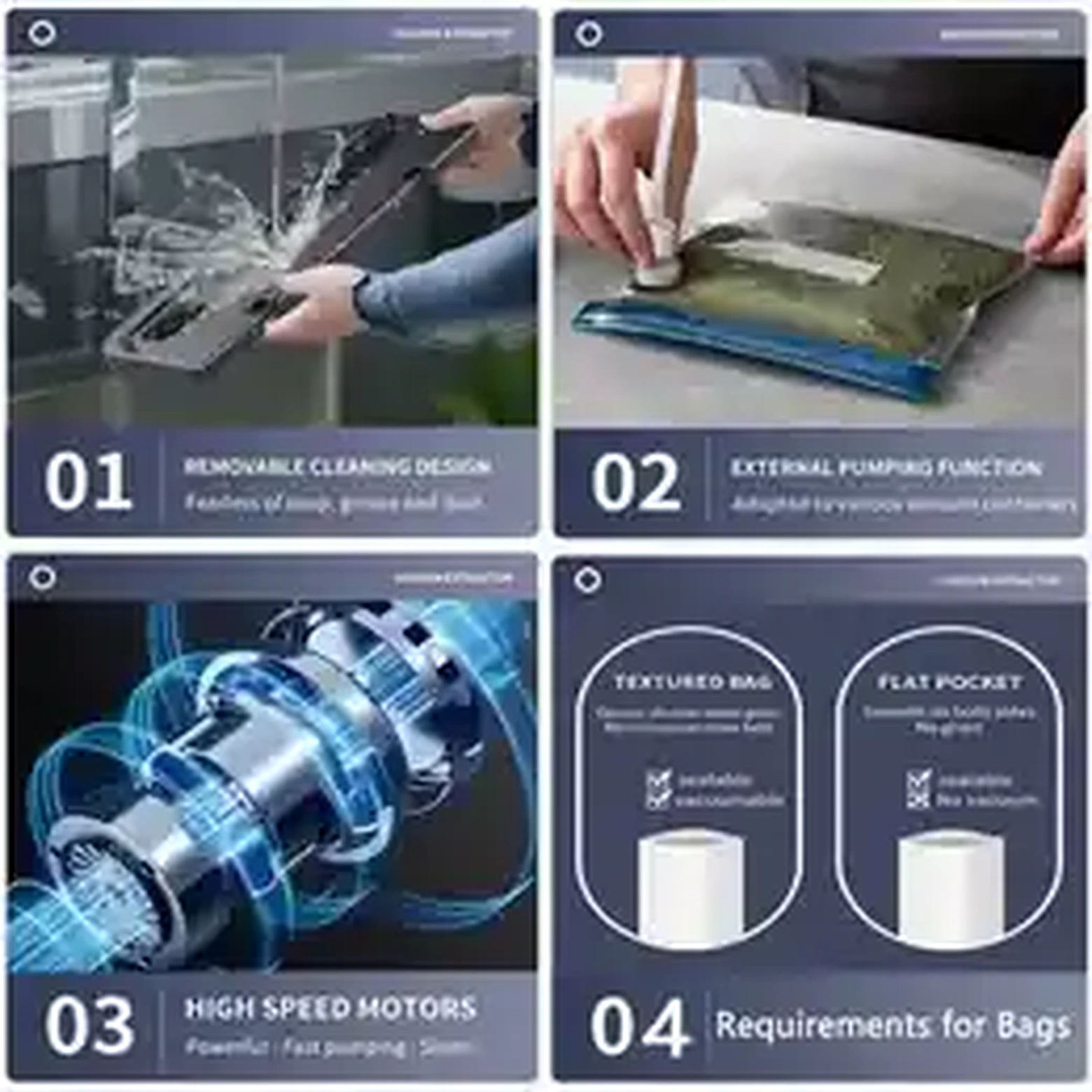 Electric Vacuum Sealer Food Storage Machine product image