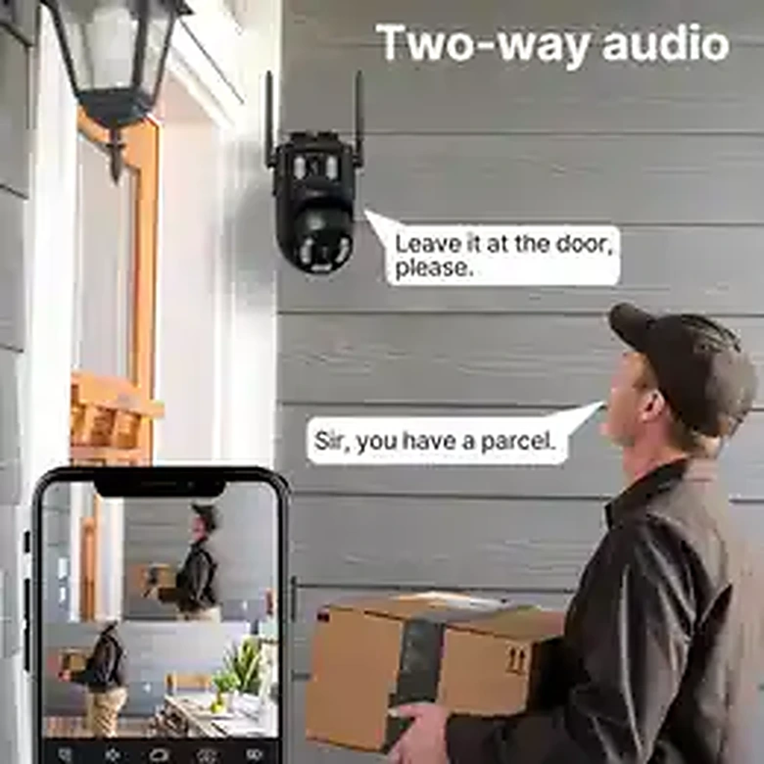 4K 8MP WiFi PTZ Outdoor Dual Lens Security Camera product image