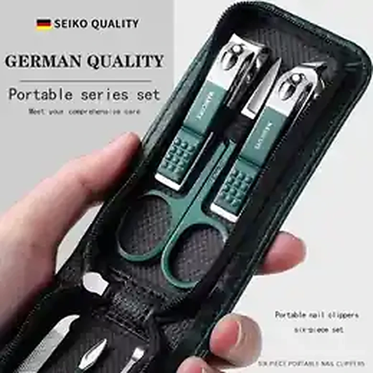 6-piece portable nail clipper manicure set