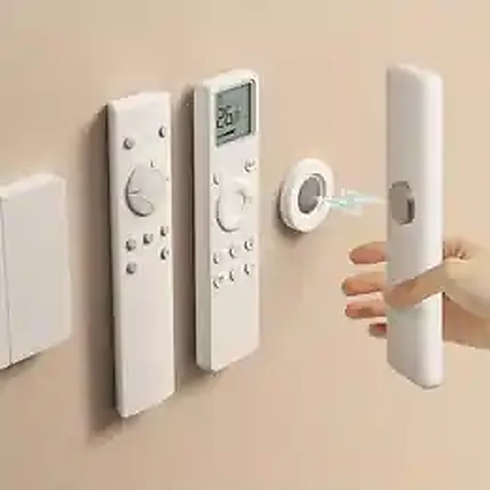 No drill magnetic remote holder wall mount