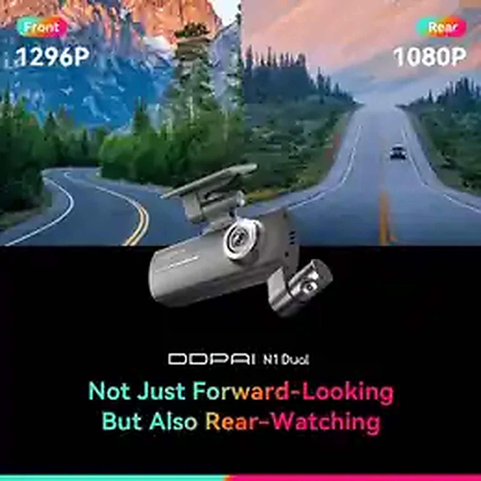 DDPAI Dash Cam N1 Dual — Front & Rear product image