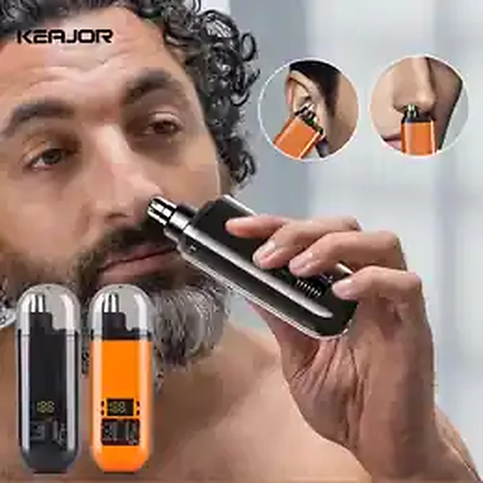 USB rechargeable nose and ear hair trimmer