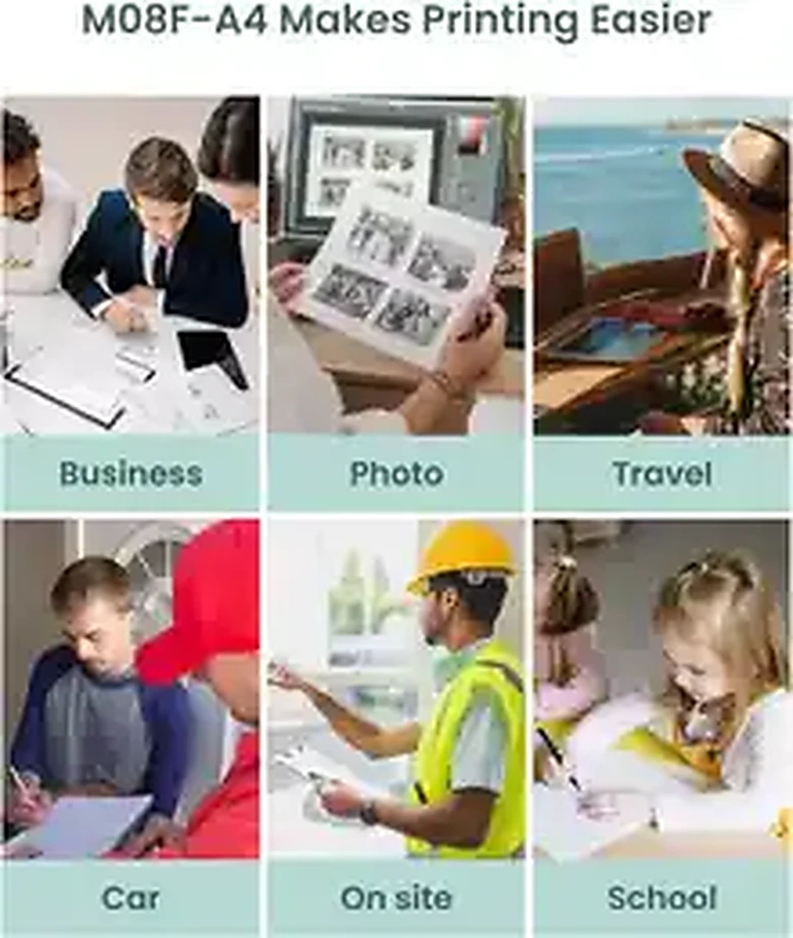 Phomemo M08F A4 Portable Thermal Printer • Wireless & Inkless product image