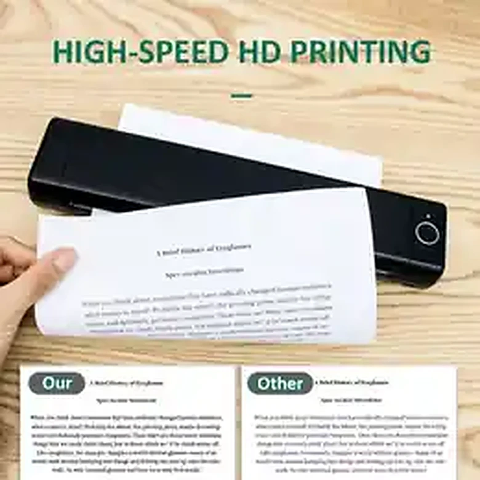 Phomemo M08F Mini A4 portable thermal printer with high-speed HD printing