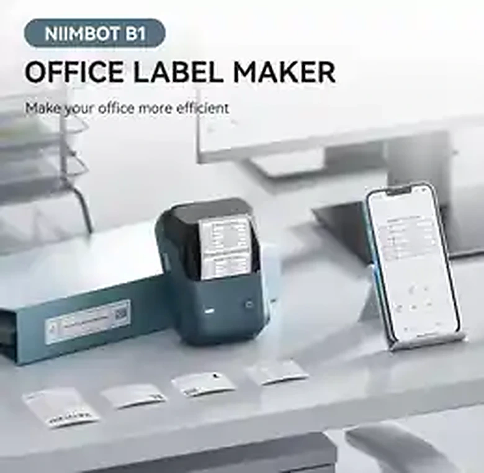 NIIMBOT B1 portable Bluetooth label thermal printer