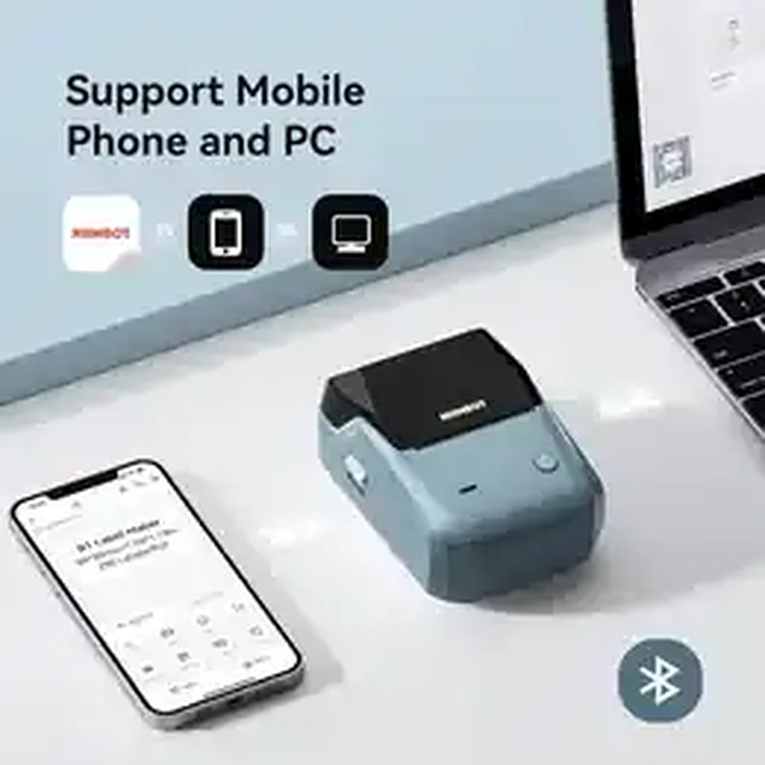 NIIMBOT B1 Mini Label Thermal Printer • Bluetooth product image