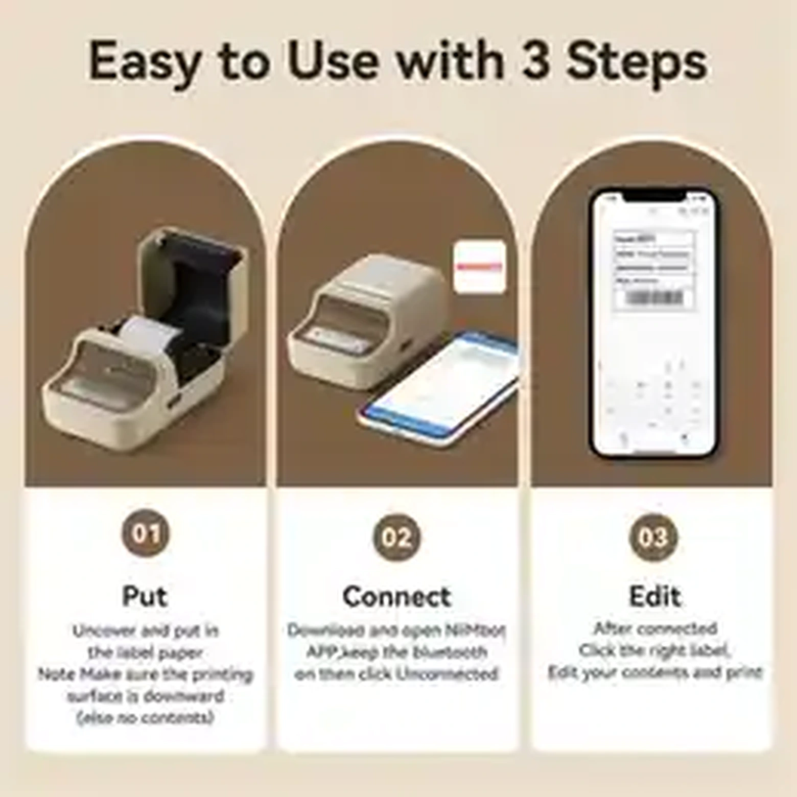 NIIMBOT B21/B1 Portable Thermal Label Printer • Bluetooth product image