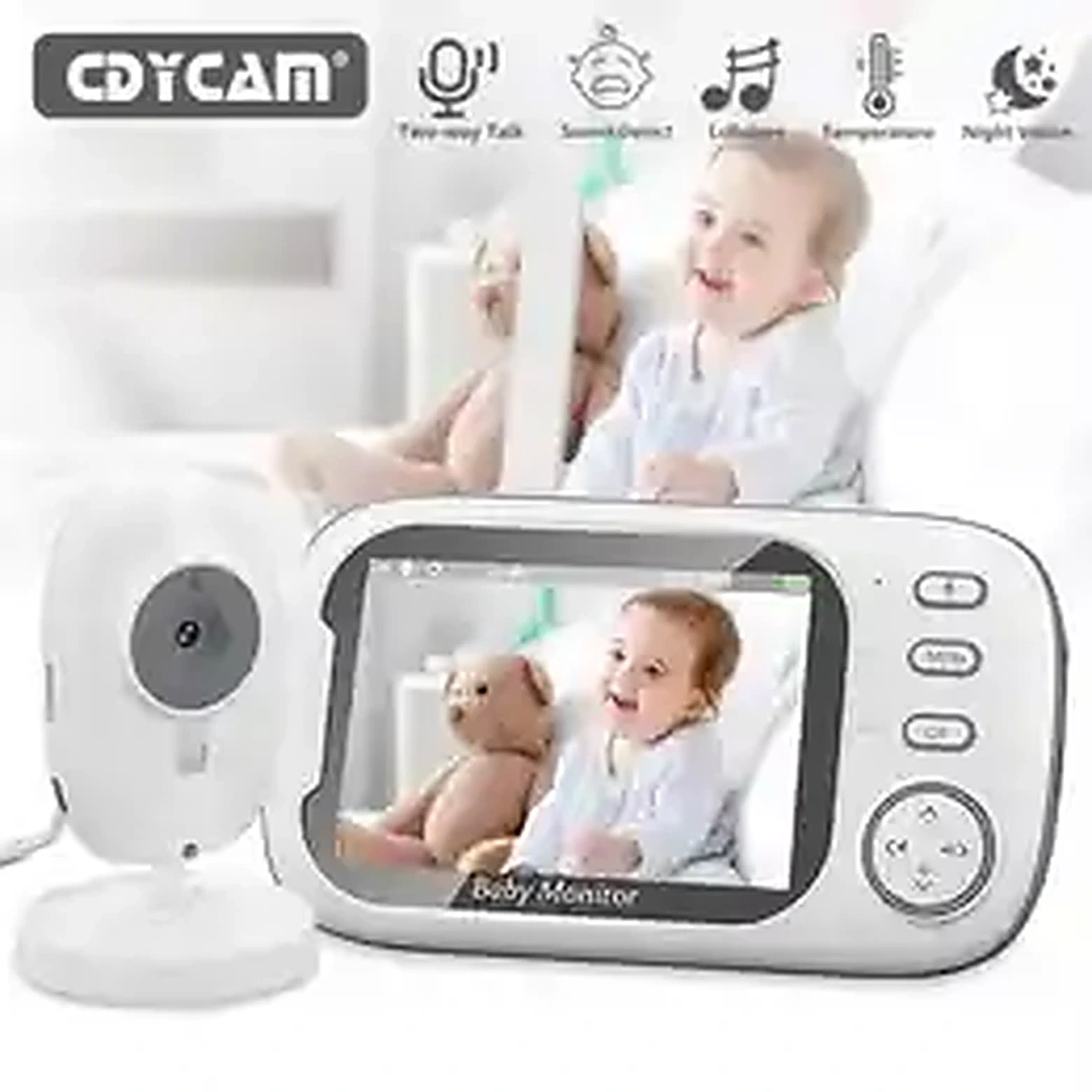 Cdycam 3.5 inch wireless video baby monitor