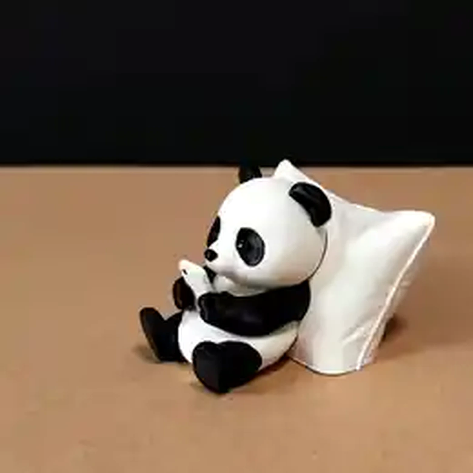 Panda ornament close-up