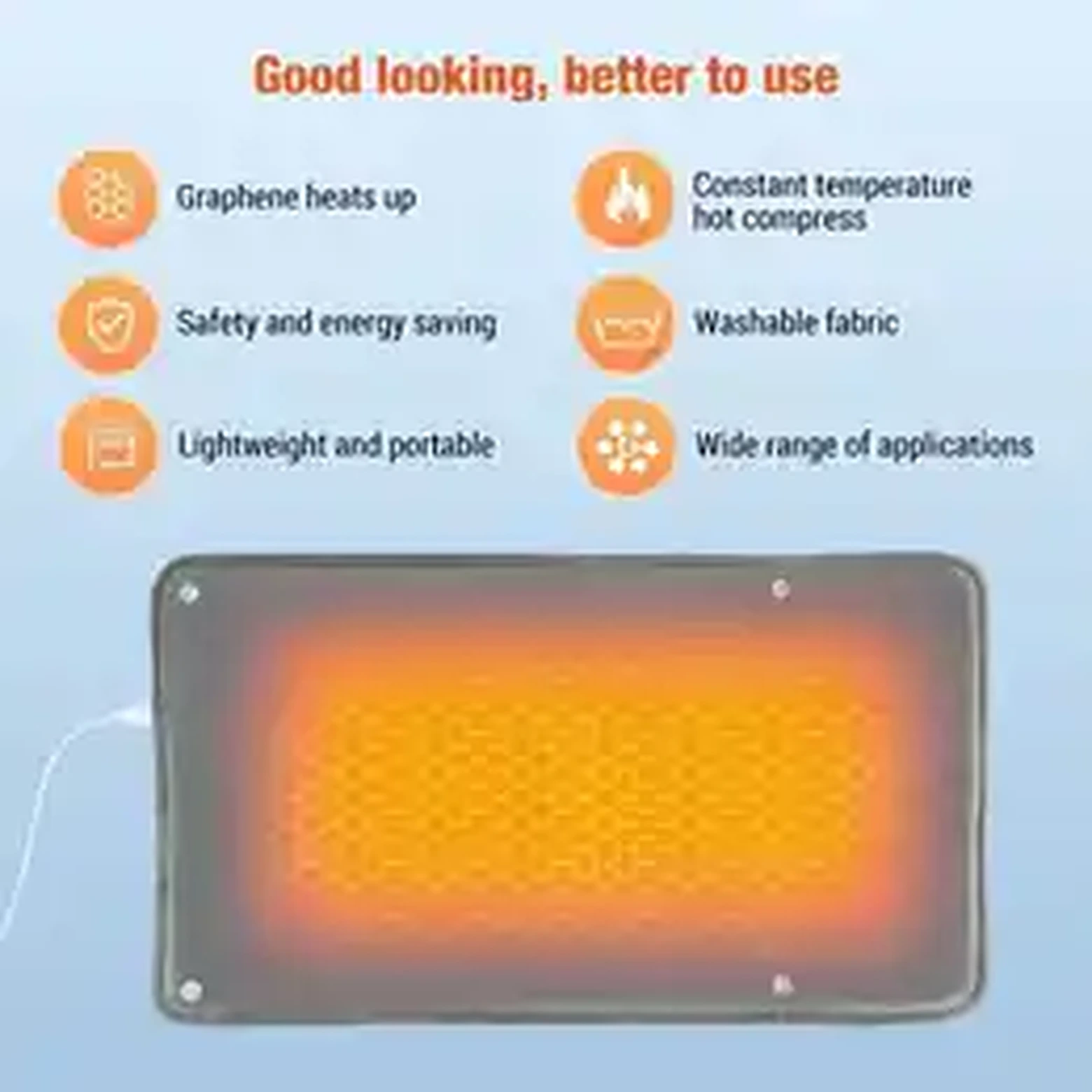 Graphene heated blanket mat