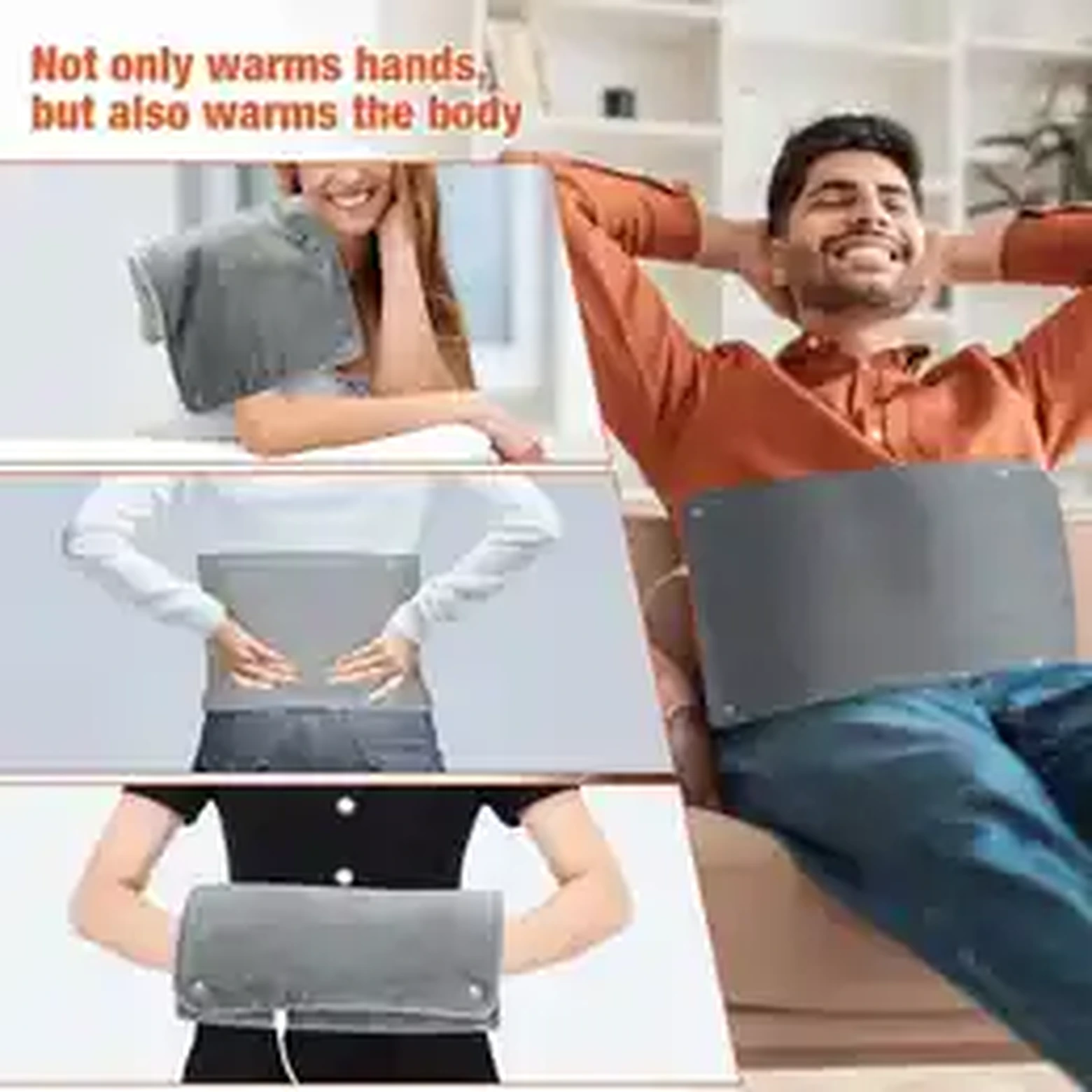 Heating blanket used on back and waist