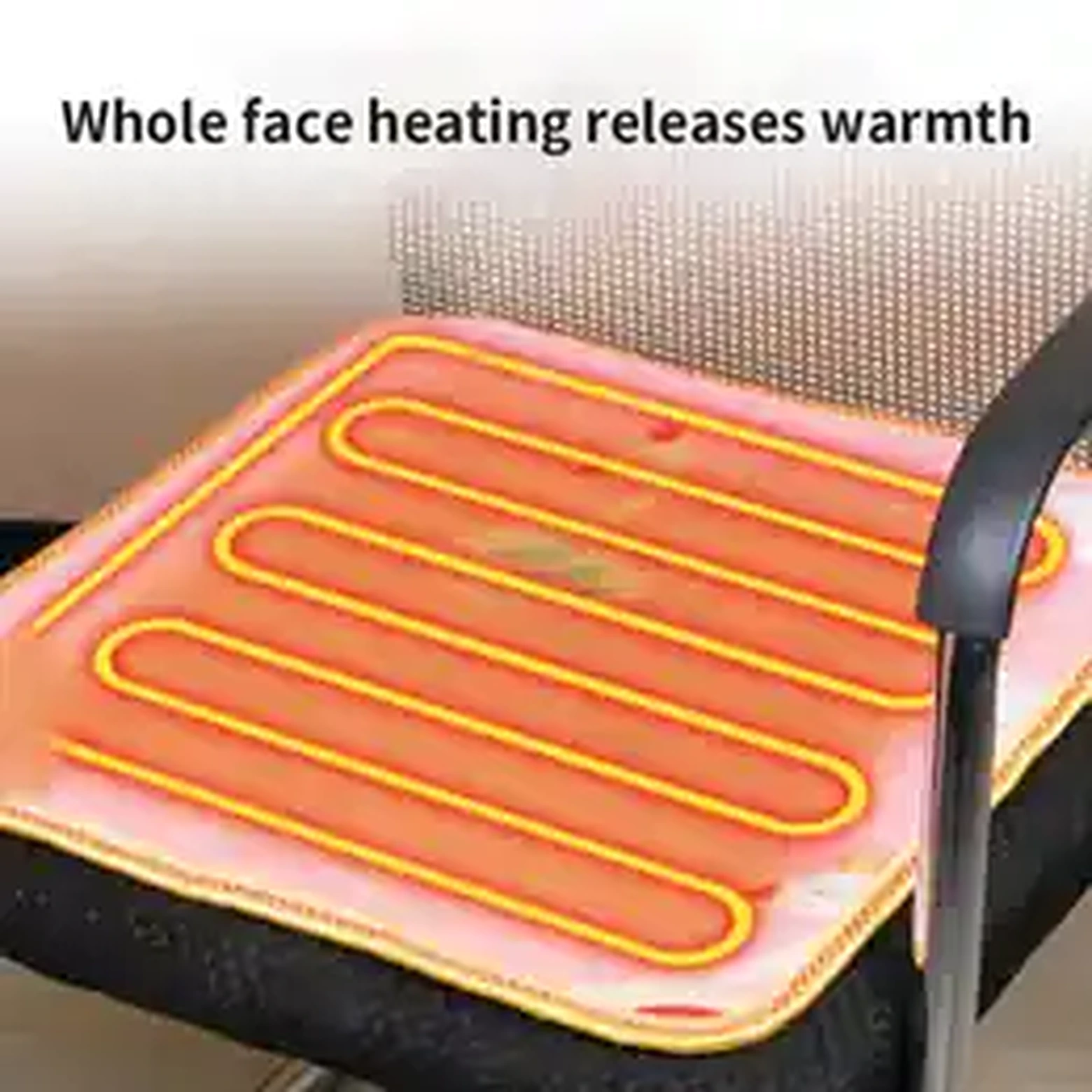 Heating pad showing full-face heating element
