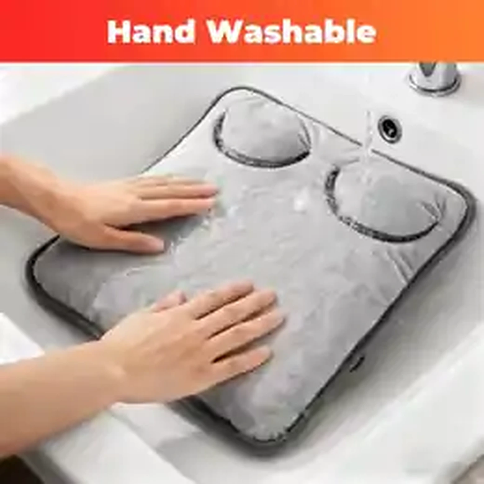 Hand washable electric foot heating pad