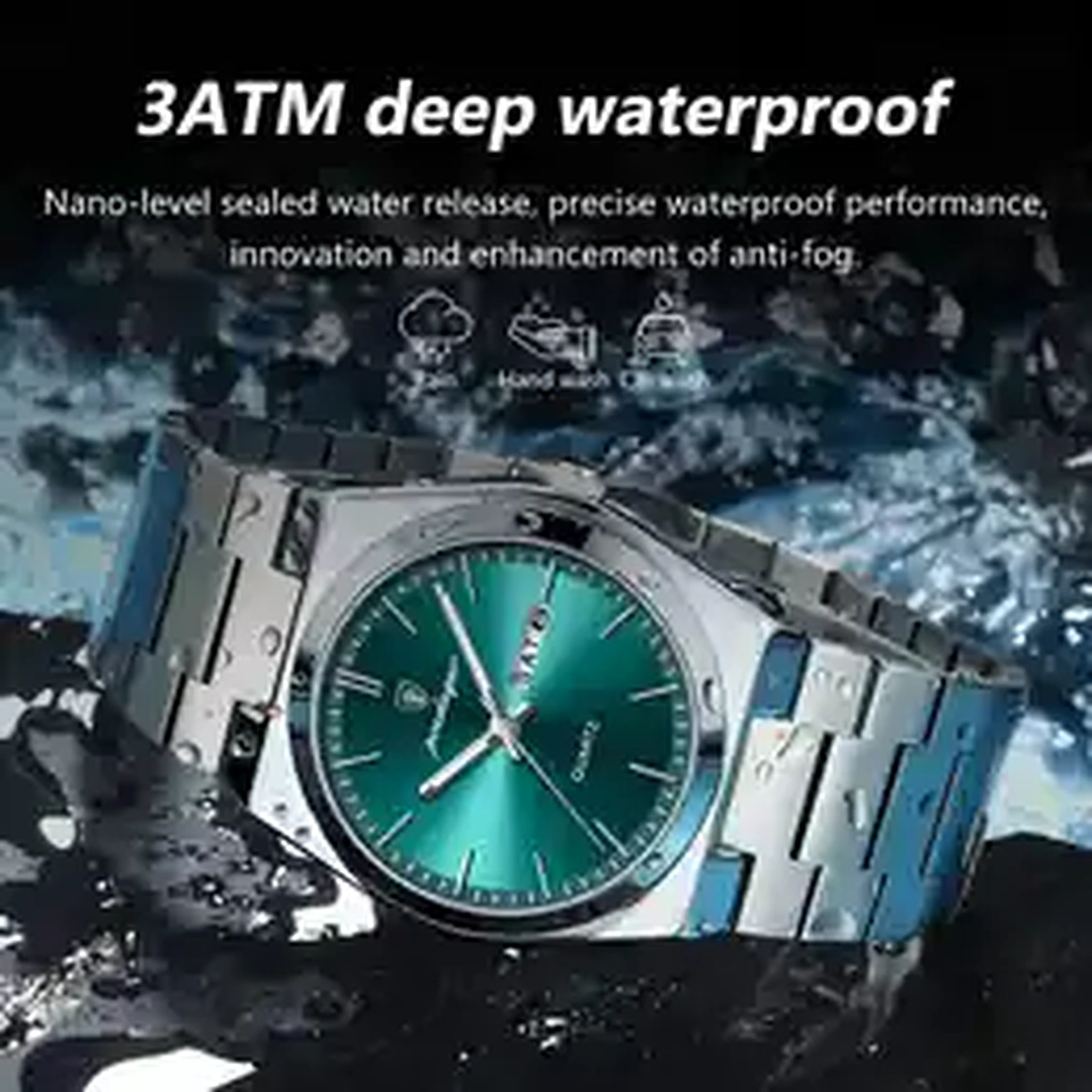POEDAGAR 3ATM waterproof watch feature image