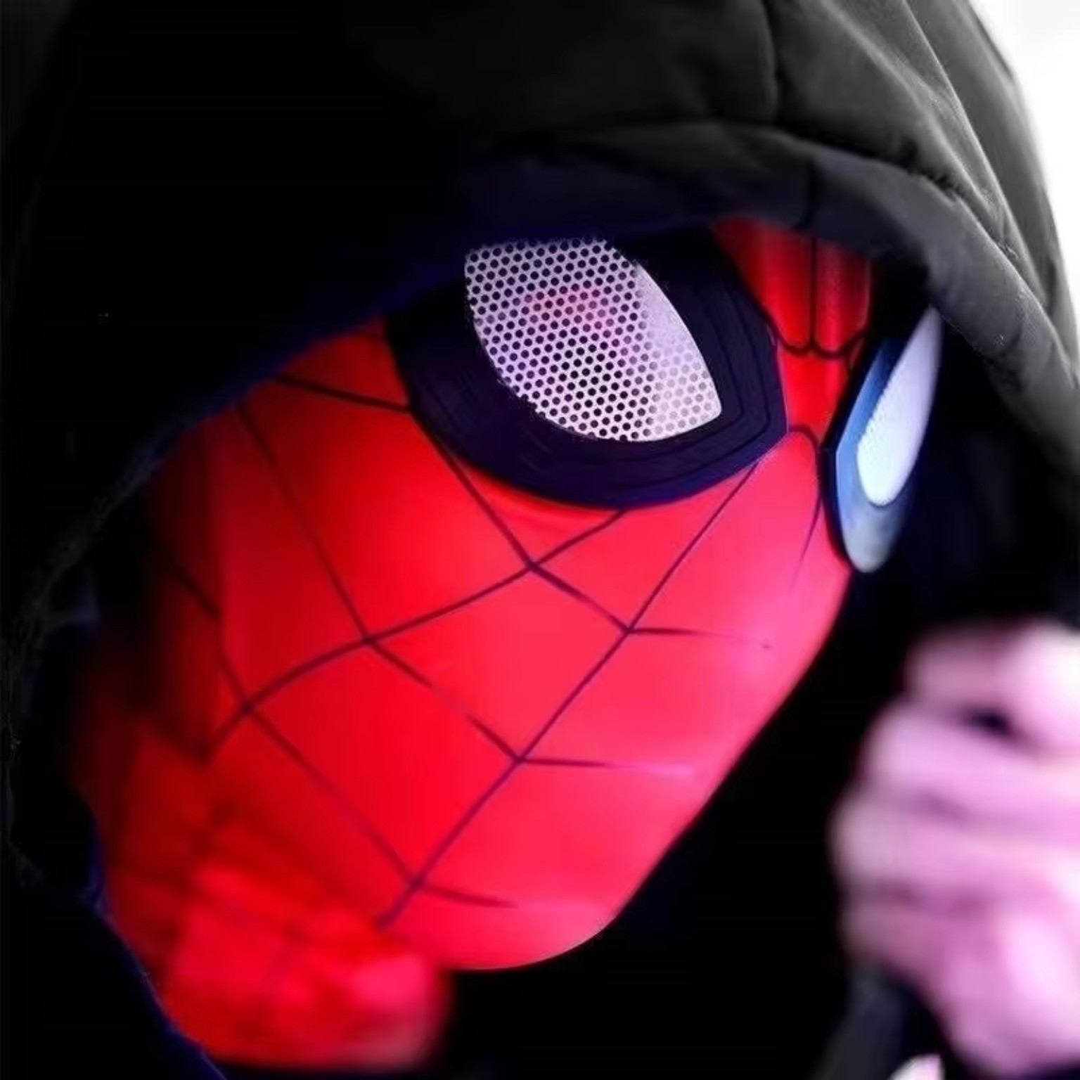 Spider superhero mask pink eye version