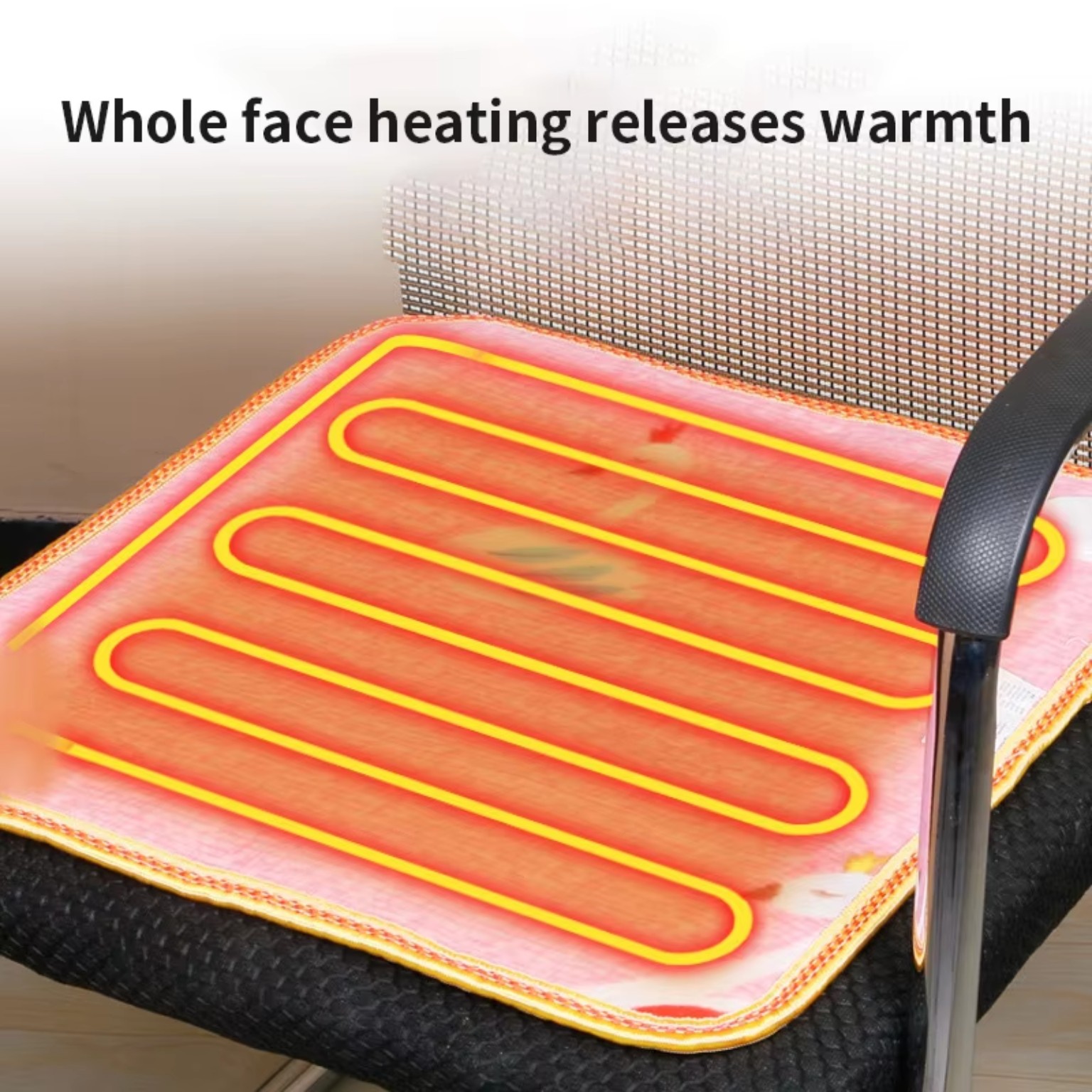 Heating pad showing full-face heating element