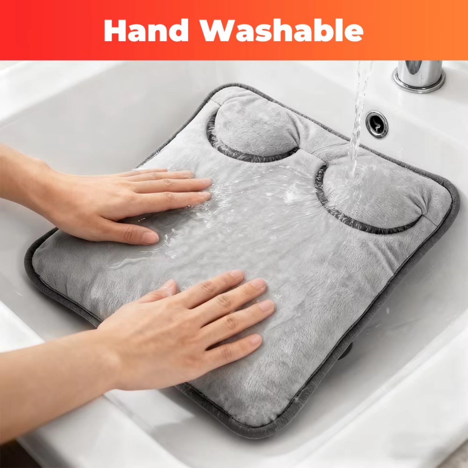 Hand washable electric foot heating pad