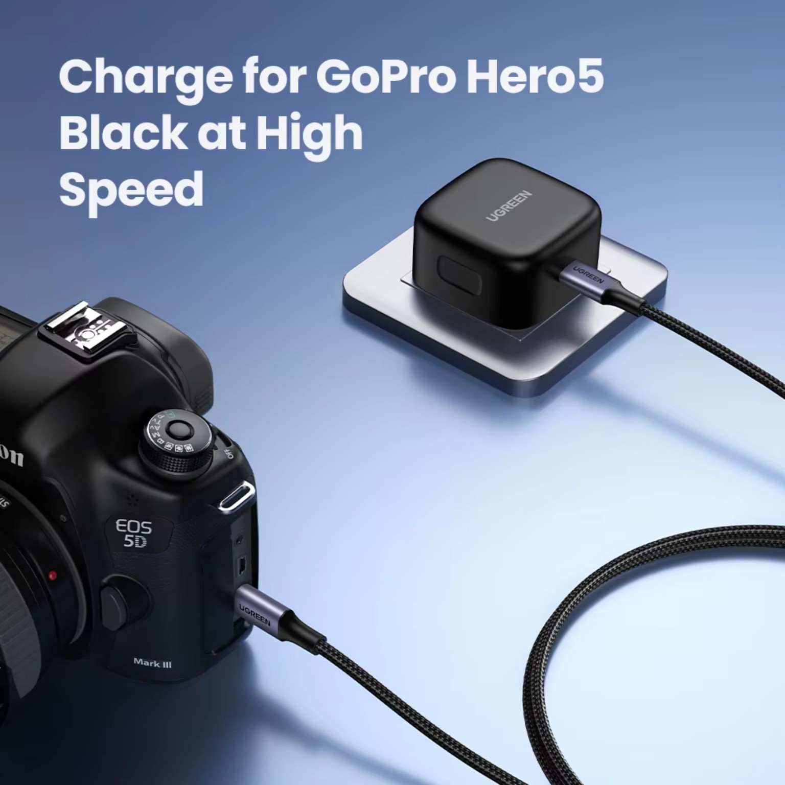 UGREEN USB-C cable charging camera and devices