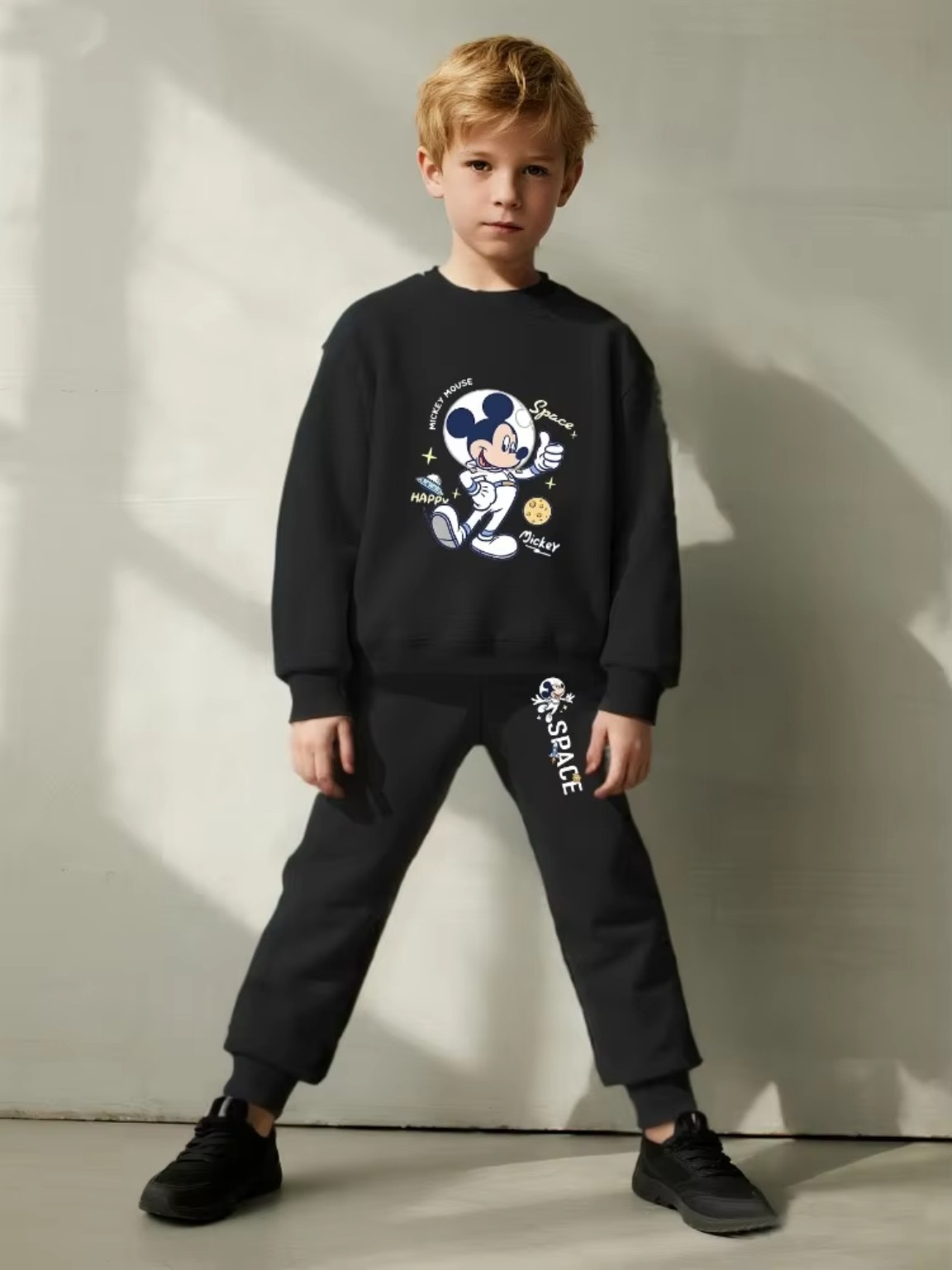 Kids Cartoon Sweatshirt & Sweatpants Set – 2-Piece Boys Tracksuit product image