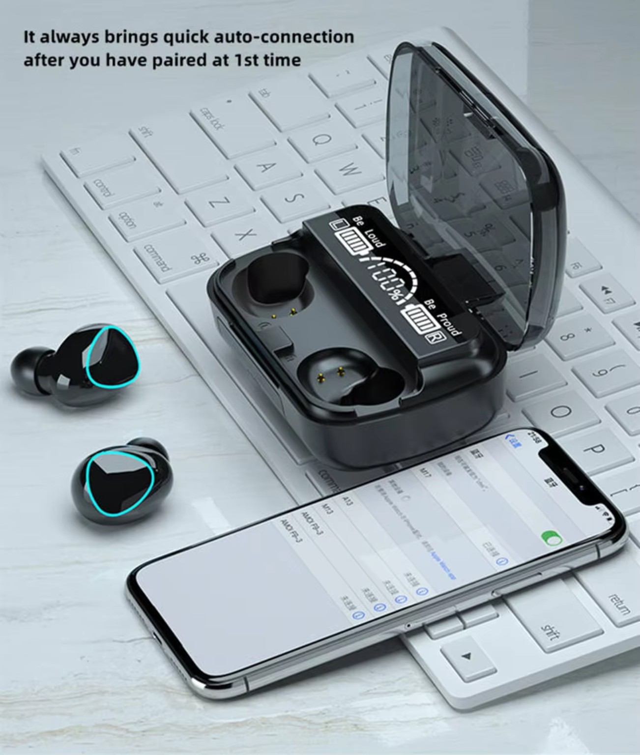 M10 Wireless Earbuds with Power Bank product image