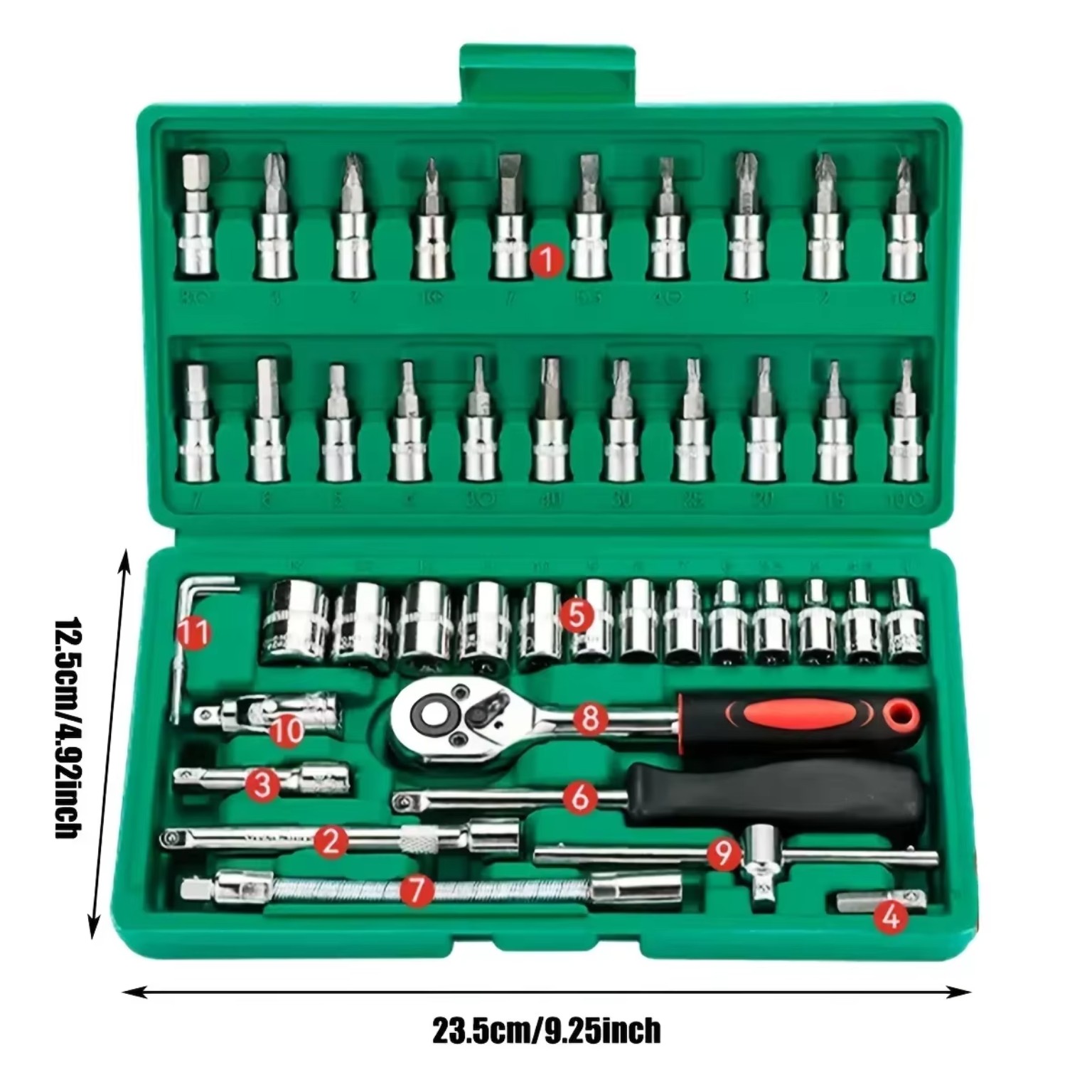 46Pcs Family Tools 1/4 Mechanic Tool Set product image
