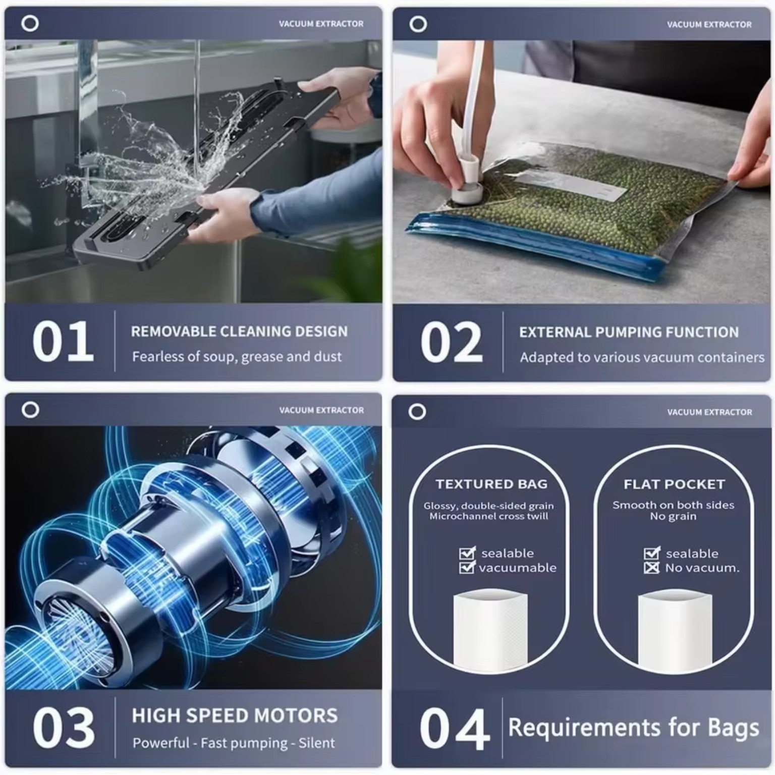 Electric Vacuum Sealer Food Storage Machine product image